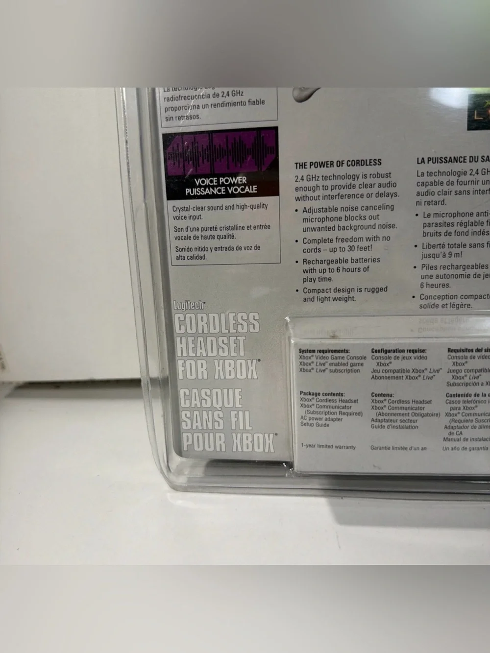 Logitech Cordless Headset Xbox Original 2.4GHz NEW Sealed Rare OEM